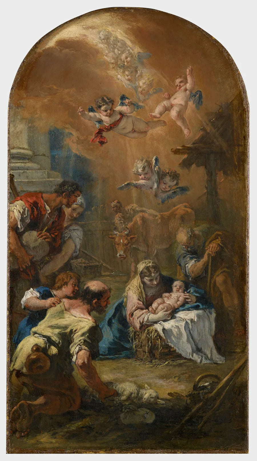 Betlehemin paimenien ylistys - Sebastiano Ricci