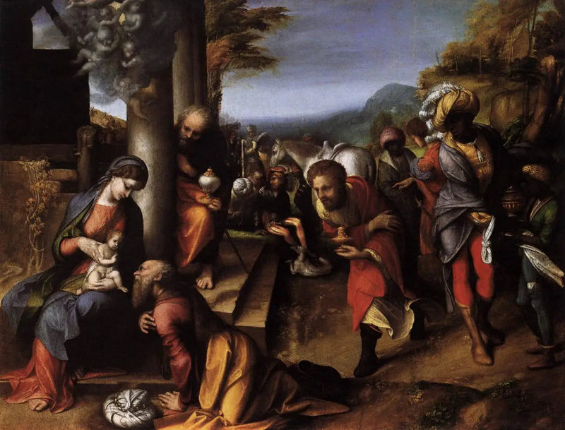 Itämaan tietäjien ylistys - Antonio da Correggio