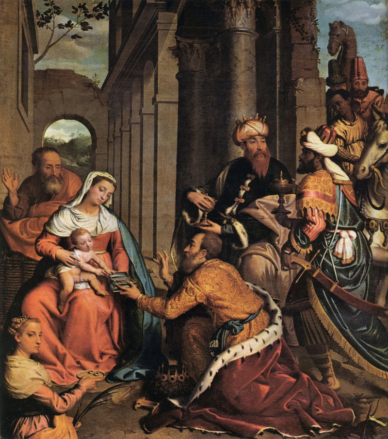 Magiiden ylistyspyhä Luciella - Giovanni Battista Moroni