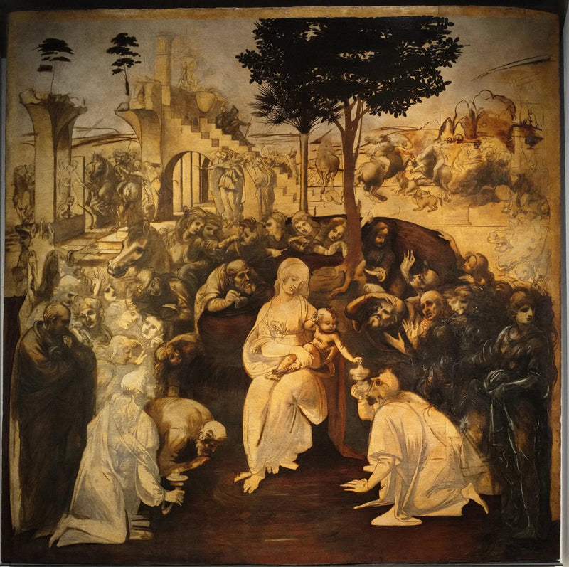 Itämaan tietäjien kunnioitus - Leonardo da Vinci