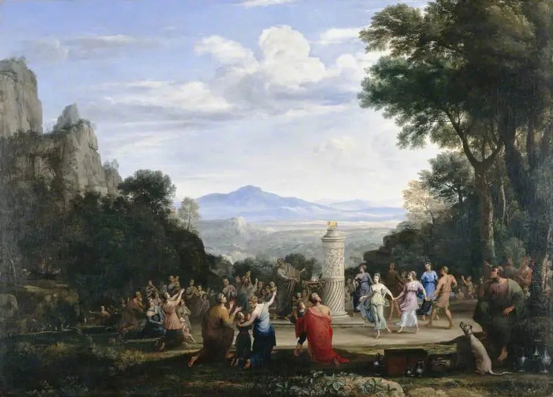 Kultainen vasikan palvonta - Claude Lorrain