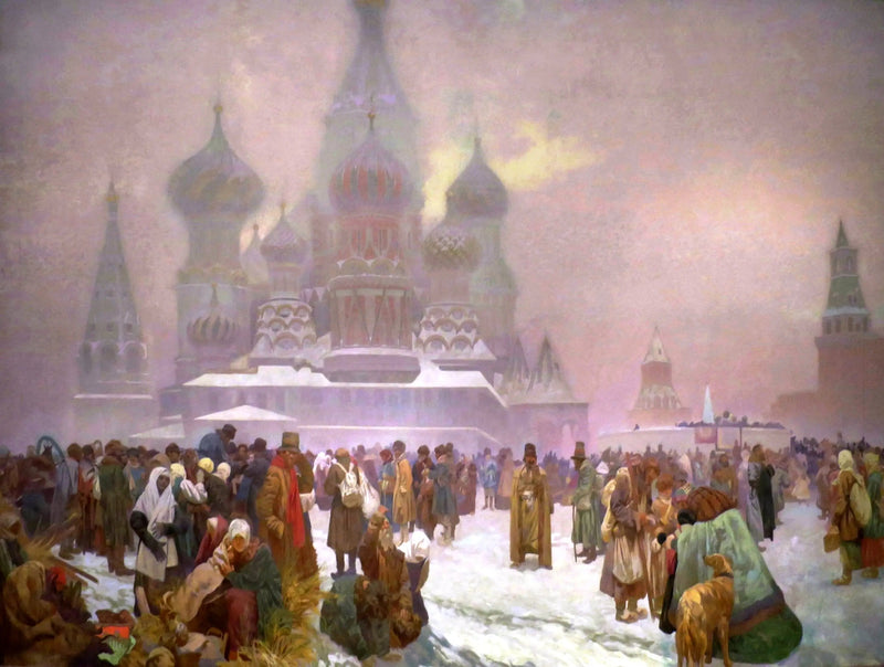 Venäläisten talonpoikien vapautuminen - Alphonse Mucha