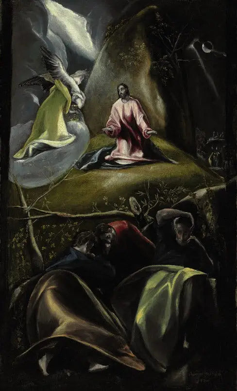 Agonia oliivipuiden puutarhassa - El Greco