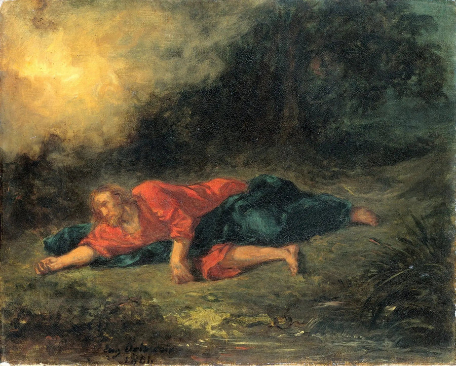 Agonia puutarhassa - Eugène Delacroix