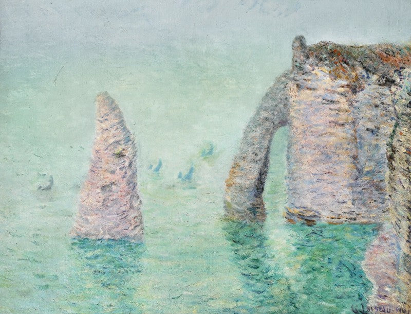 Aiguille ja Etelänportti (Étretat) - Gustave Loiseau