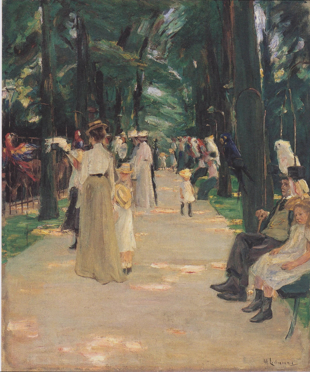 L'allée des perroquets - Max Liebermann image 1 reproduction de peinture à l’huile