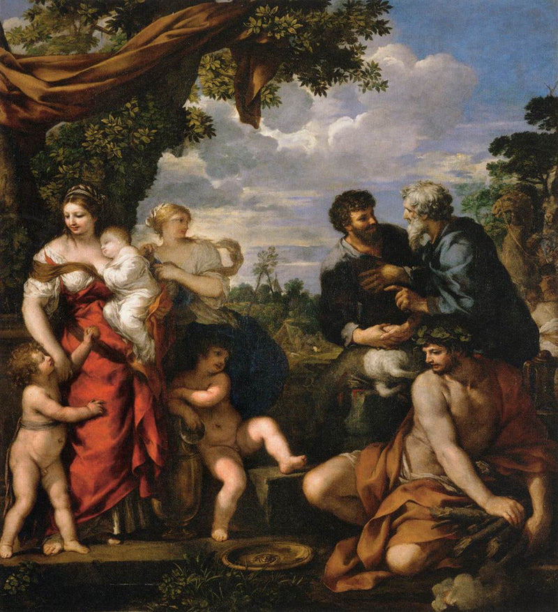 Jacobin ja Laabanin liitto - Pietro da Cortona
