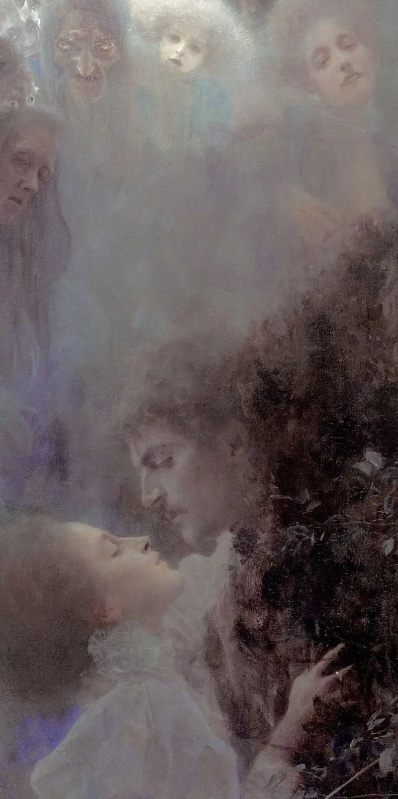 💘 Rakkaus (yksityiskohta) – Gustav Klimt (noin 1895)