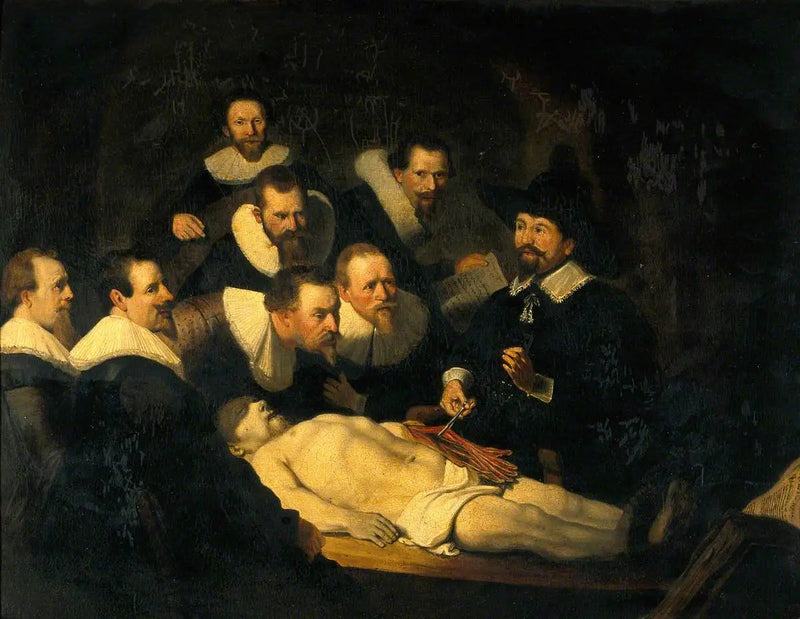 Dr. Nicolaes Tulpin anatomia - Rembrandt