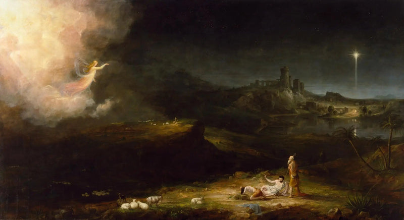 Enkelin ilmestyminen paimenille - Thomas Cole