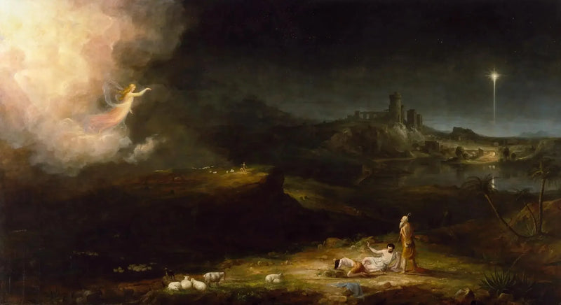 Enkelin ilmestyminen paimenille - Thomas Cole