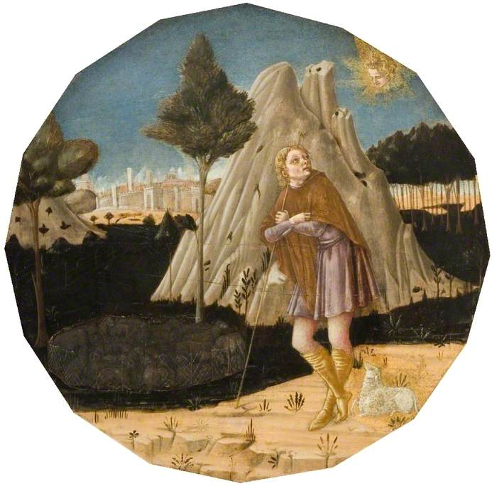 Enkeli ilmestyy Joachimin - Matteo di Giovanni