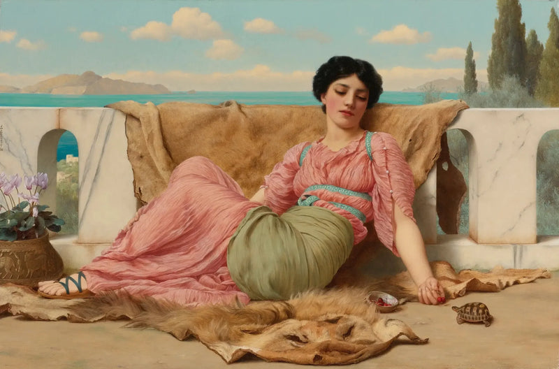 Rauhallinen lemmikki - John William Godward