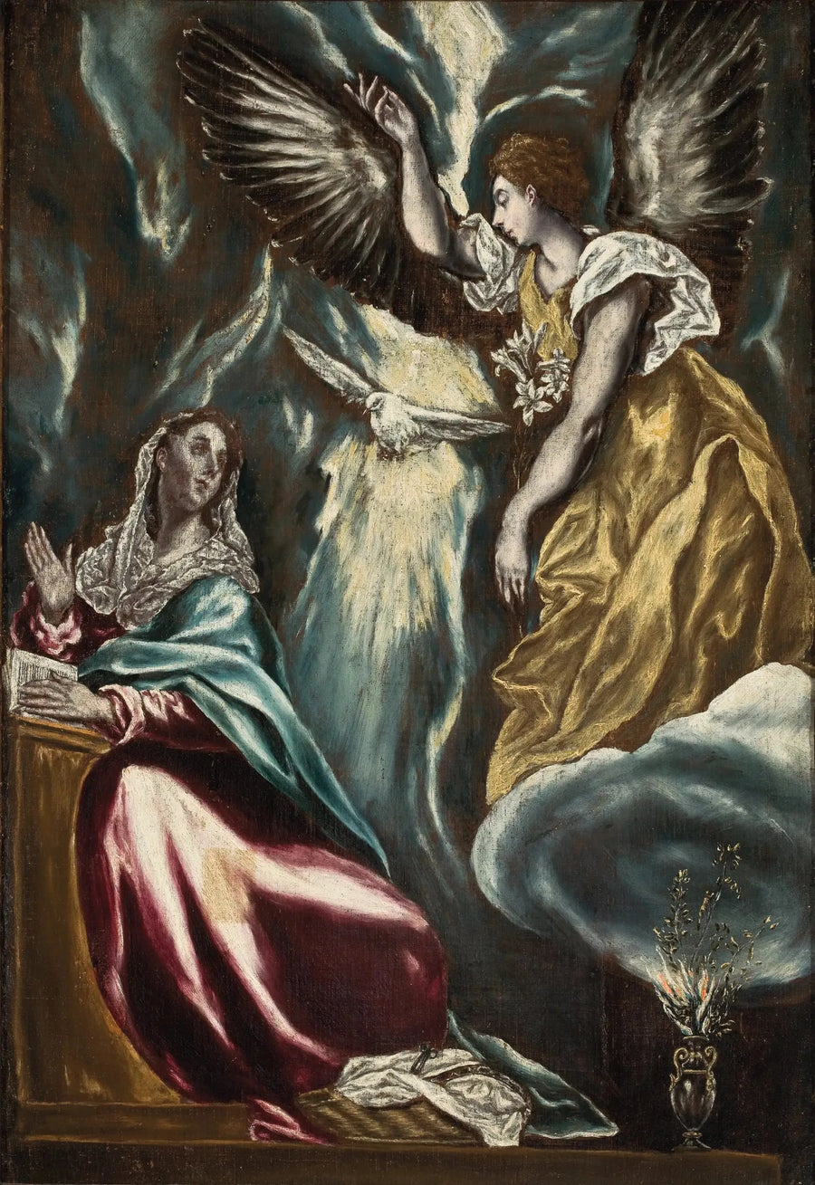 L'Annonciation - El Greco image 1 tableau peint à l’huile sur toile