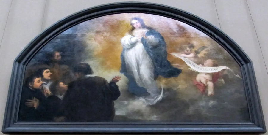 Ilmestyminen Pyhän Neitsyen synnytykseen kuudella hahmolla - Bartolomé Esteban Murillo