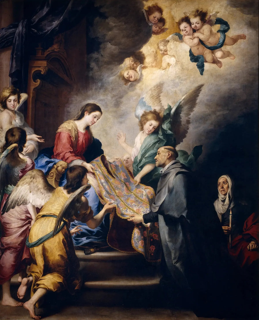 Neitsyt Marian ilmestyminen Pyhälle Ildefonselle - Bartolomé Esteban Murillo