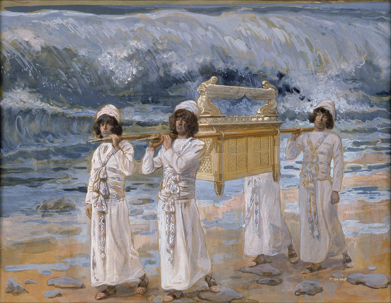 Arkin ylitys Jordanjoen - James Tissot