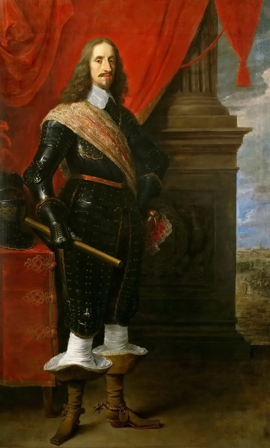 Arkkiherttua Leopold Guillaume, Gravelingenin linnoituksen taustalla - David Teniers nuorempi