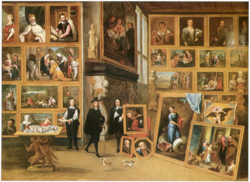 Arkkiherttua Leopold-Guillaume Brysselissä sijaitsevassa galleriassaan - David Teniers nuorempi