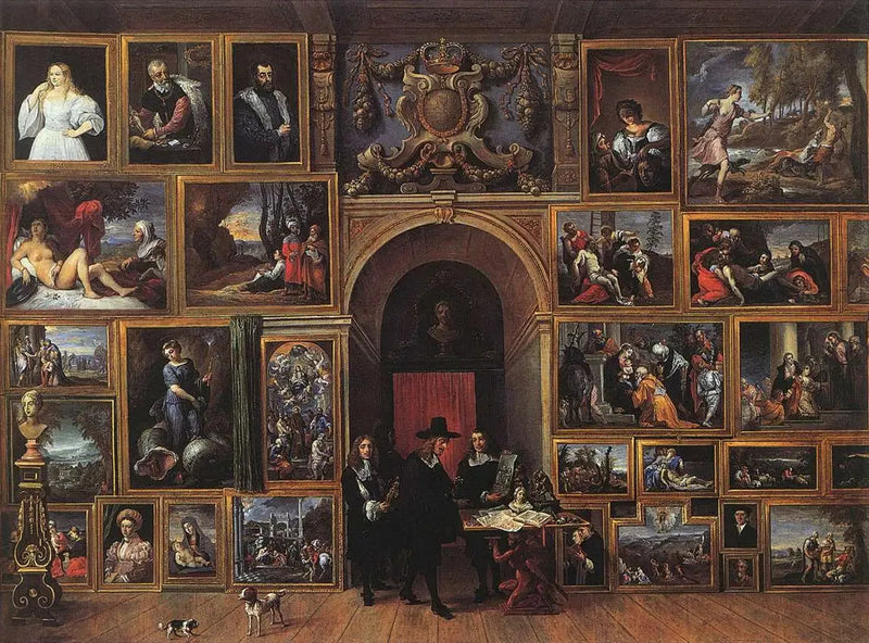 Arkkiherttua Leopold-Guillaume hänen gallerianan - David Teniers nuorempi