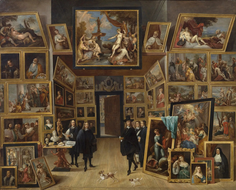 Leopold-Guillaume arkkiherttua Brusselsin taidegalleriassaan - David Teniers nuorempi