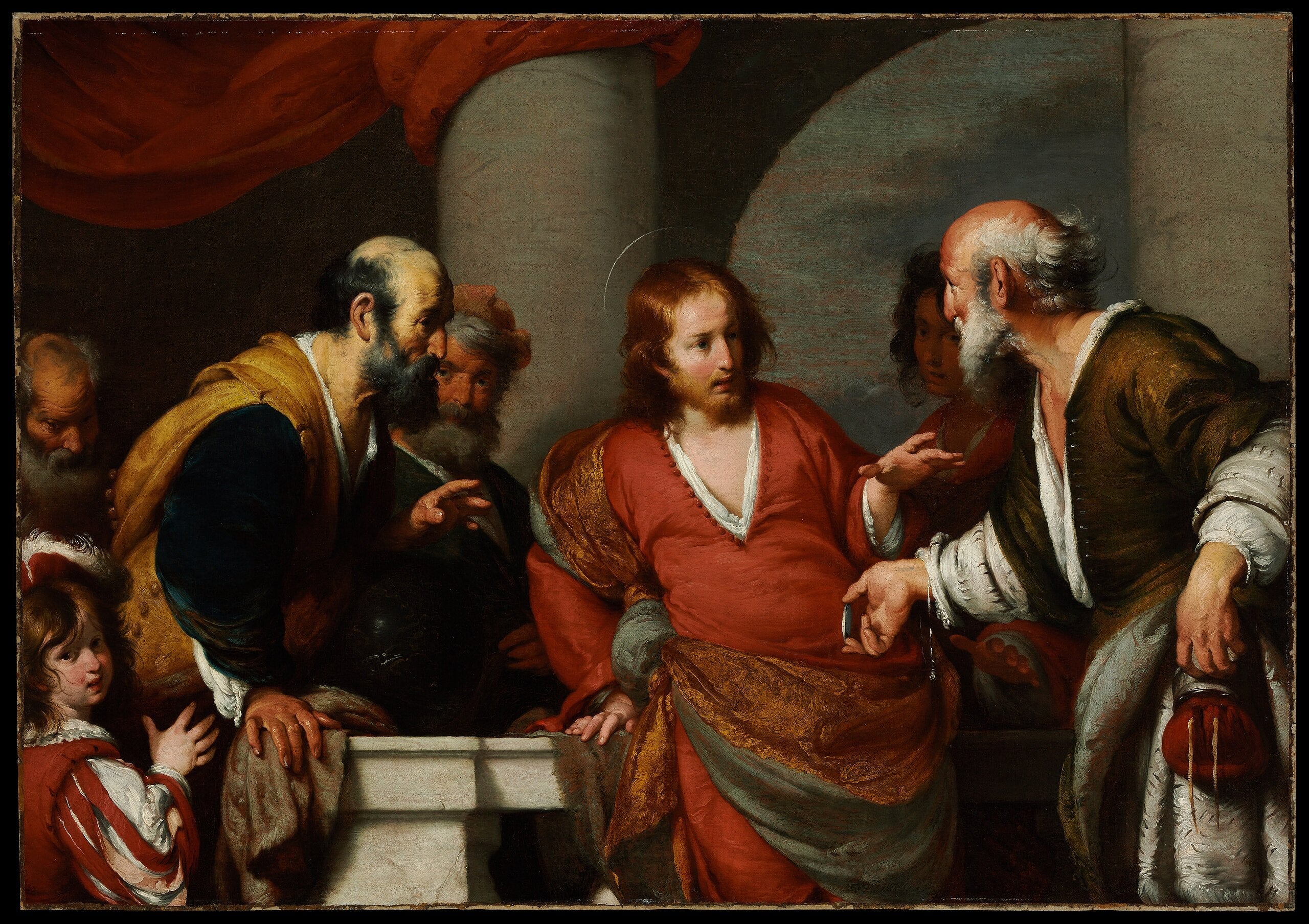 L'argent du tribut - Bernardo Strozzi image 1 tableau peint à l’huile sur toile