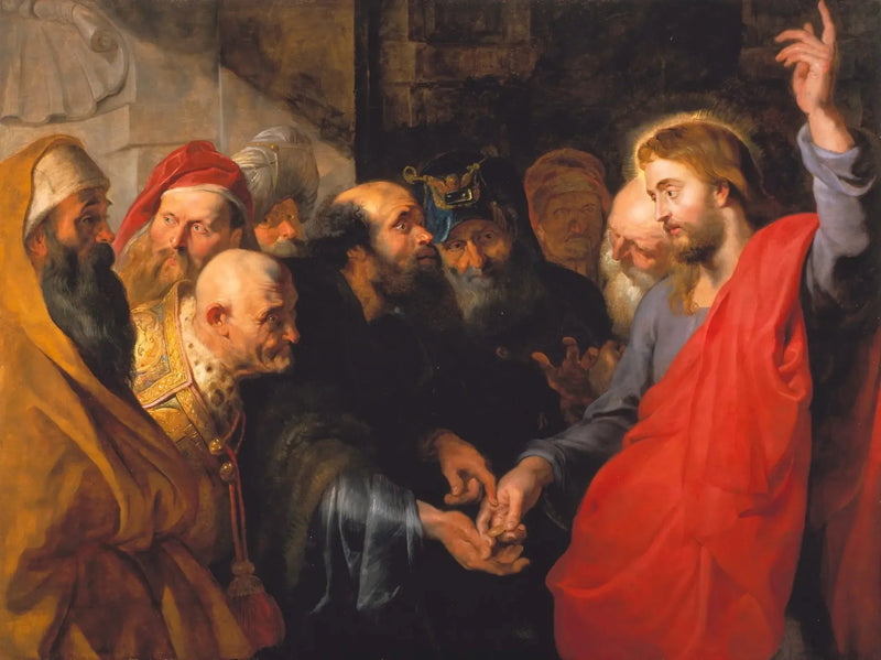 Veron maksaminen (Matthée 22:19) - Peter Paul Rubens