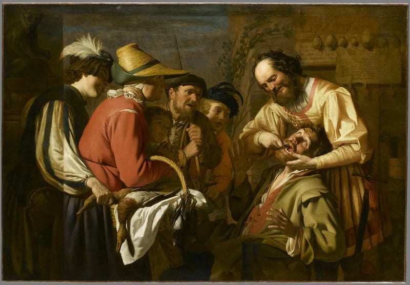 Hammaslääkärinpoistaja - Gerrit van Honthorst