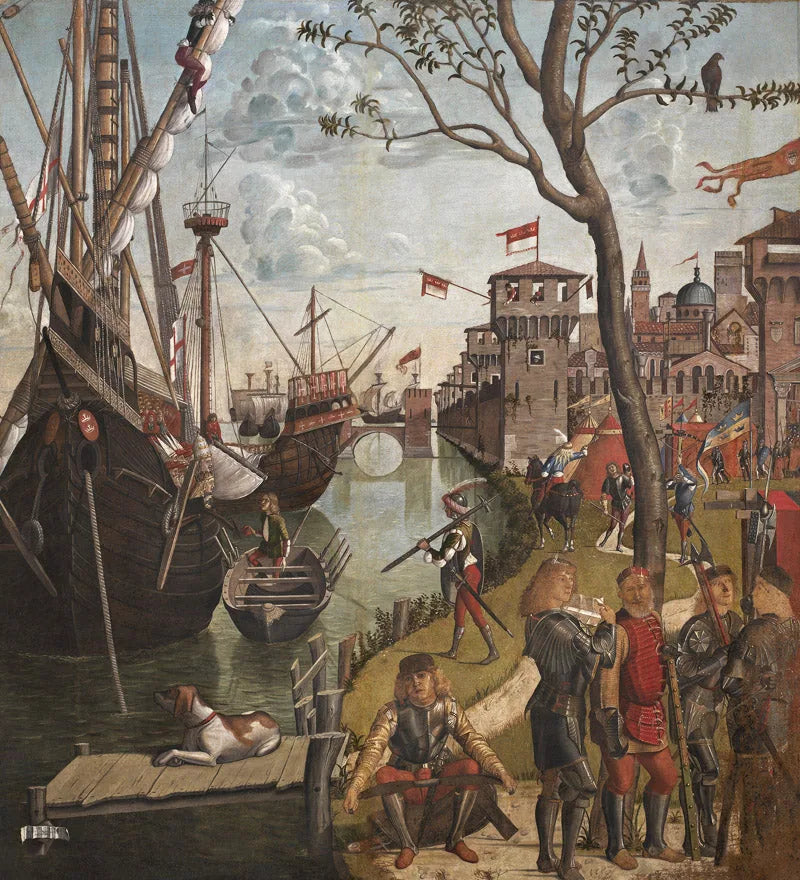Pyhiinvaeltajien saapuminen Kölnissä - Vittore Carpaccio