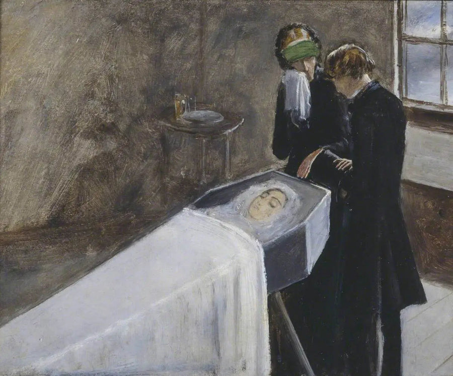 Taiteilija avustaa surussa olevaa nuorta tyttöä - John Everett Millais
