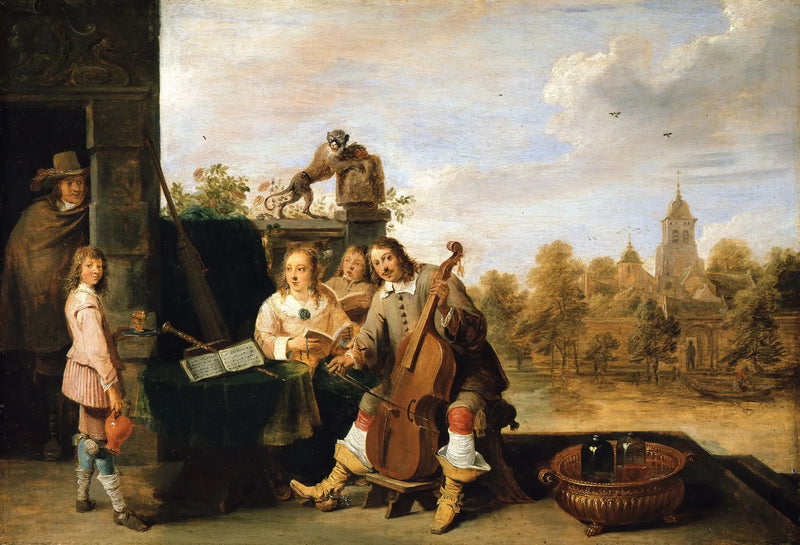 Taiteilija ja hänen perheensä - David Teniers nuorempi