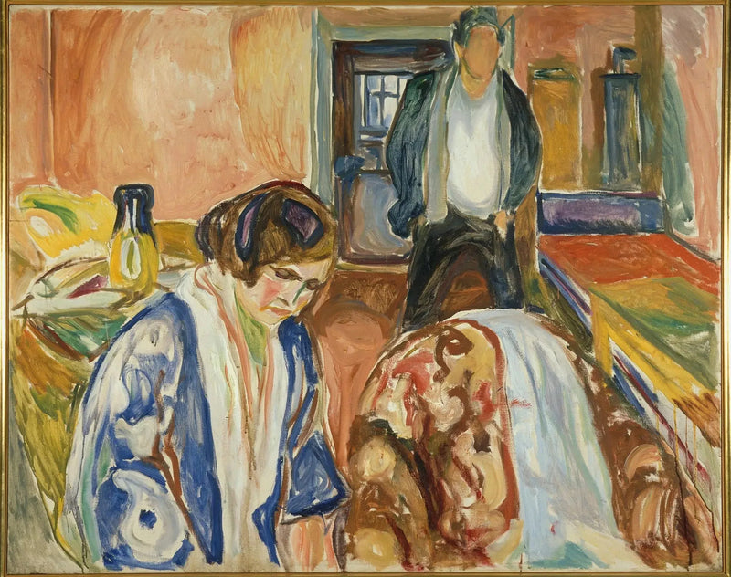Taiteilija ja hänen mallinsa - Edvard Munch