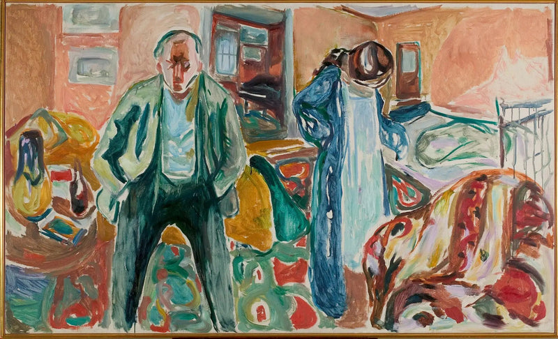 Taiteilija ja hänen mallinsa - Edvard Munch