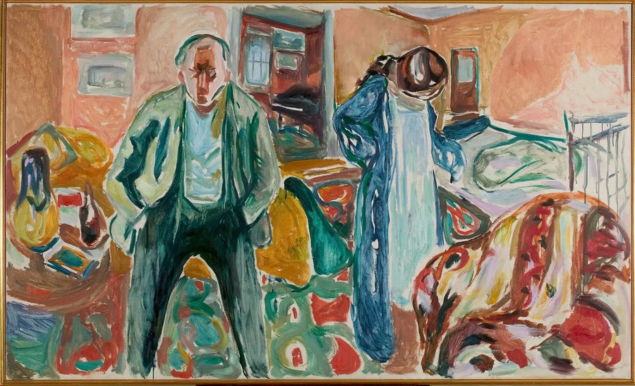 Taiteilija ja hänen mallinsa - Edvard Munch