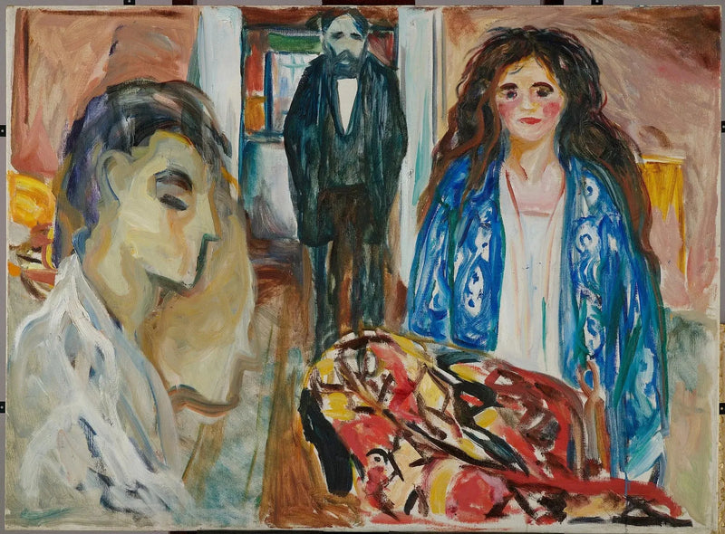 Taiteilija ja hänen mallinsa. Kadehdittava - Edvard Munch