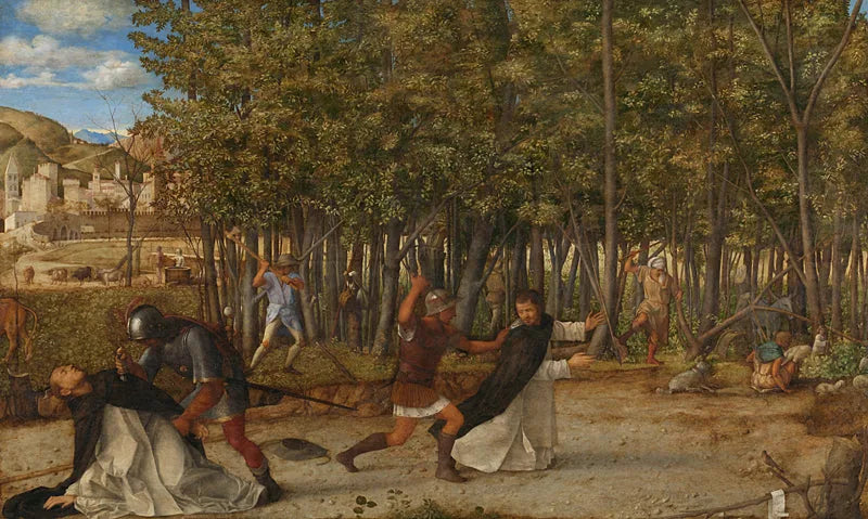 Pyhän Pietarin marttyyrin salamurha - Giovanni Bellini