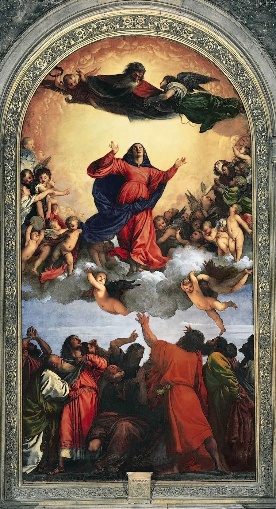 Neitsyt Marian taivaanastuminen - Titian