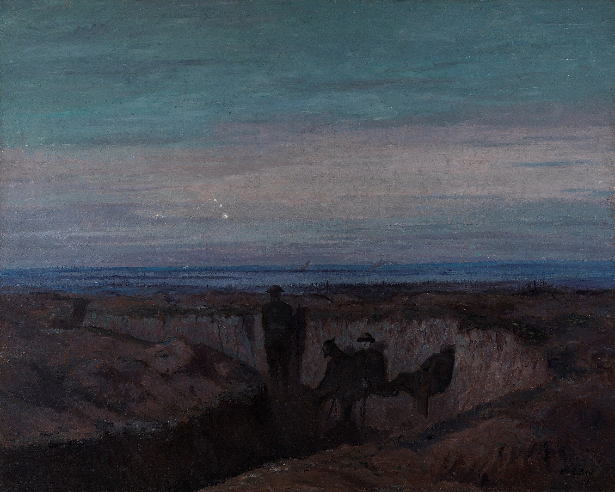 Aamunkoitto Ousen haudan yllä - Maurice Galbraith Cullen