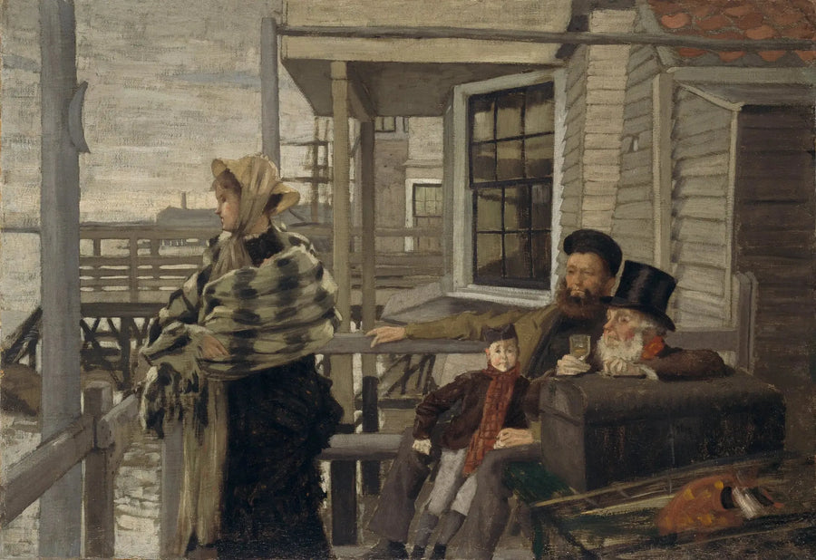 Trois Corbeauxin majatalo, Gravesend - James Tissot