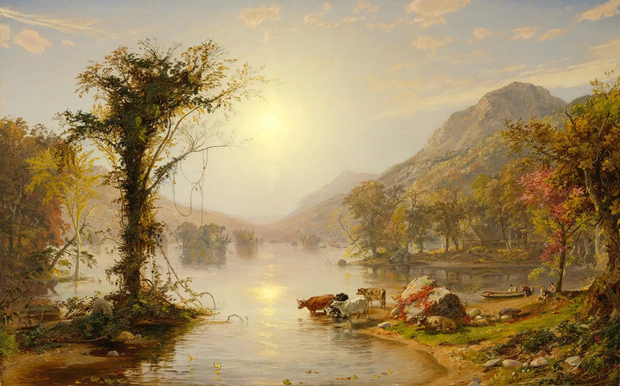 Syksy Greenwood-järvellä - Jasper Francis Cropsey