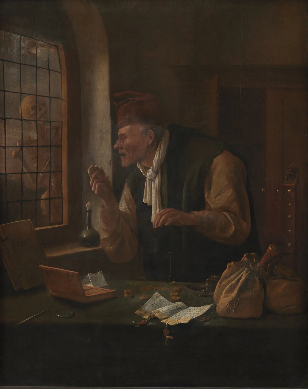 L'Avare - Jan Steen image 1 reproduction de peinture à l’huile