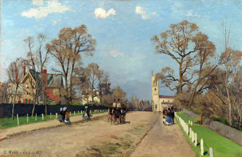 Avenue, Sydenham - Camille Pissarro