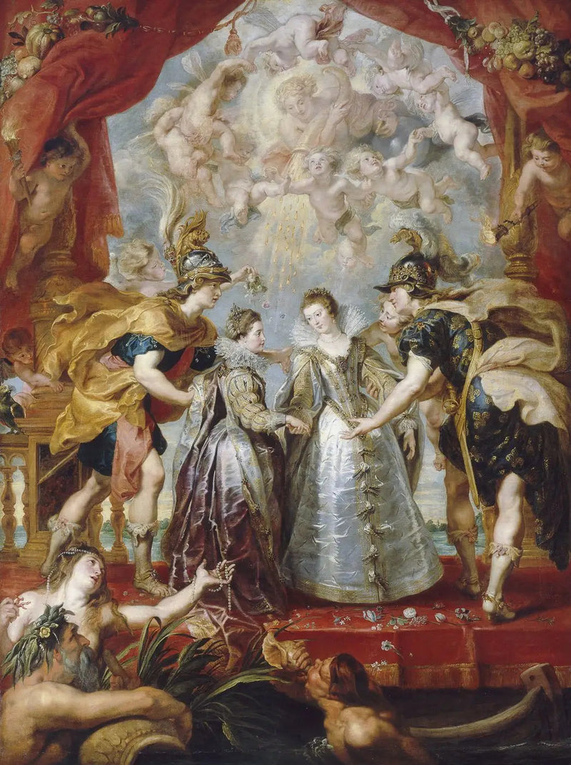 Kahden prinsessan vaihto Andaye-joen rannalla, 9. marraskuuta 1615 - Peter Paul Rubens