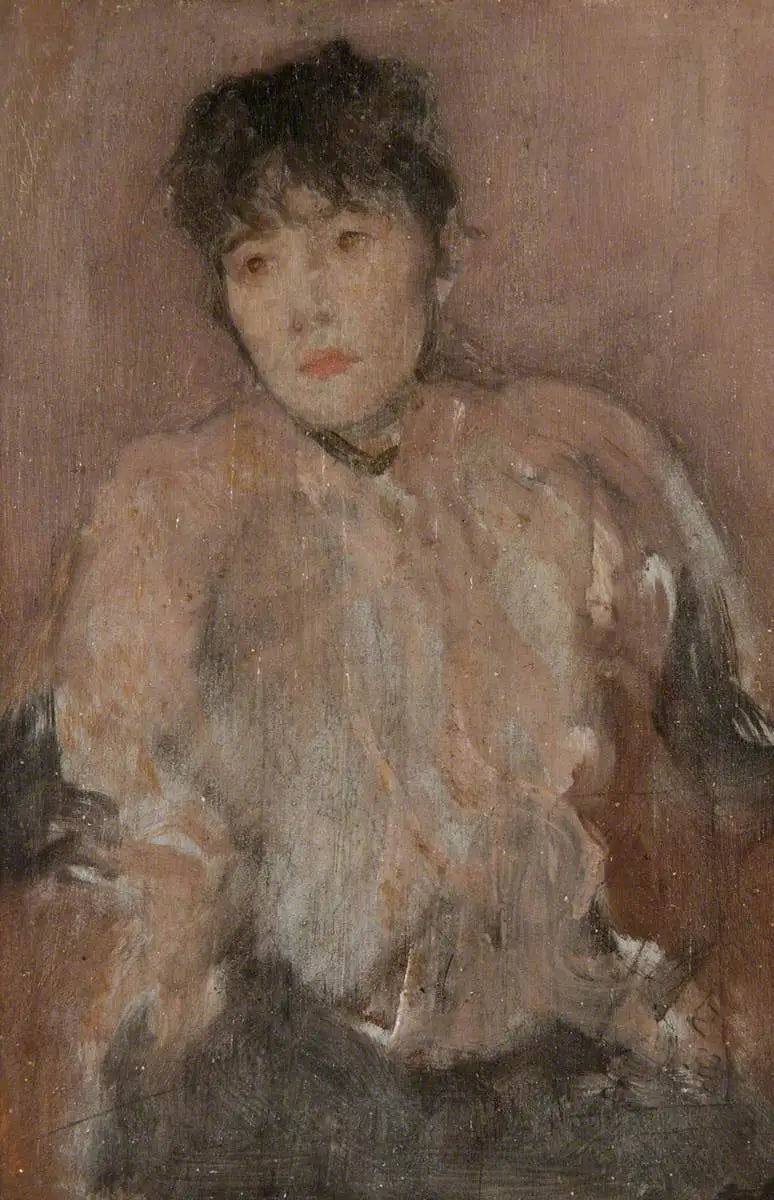 Vaaleanpunainen huivi - James Abbott McNeill Whistler