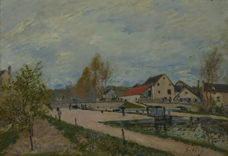 Bourgogne-luukku Moret-sur-Loingissa - Alfred Sisley