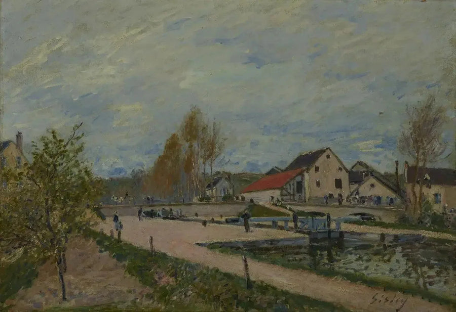 Bourgogne-luukku Moret-sur-Loingissa - Alfred Sisley