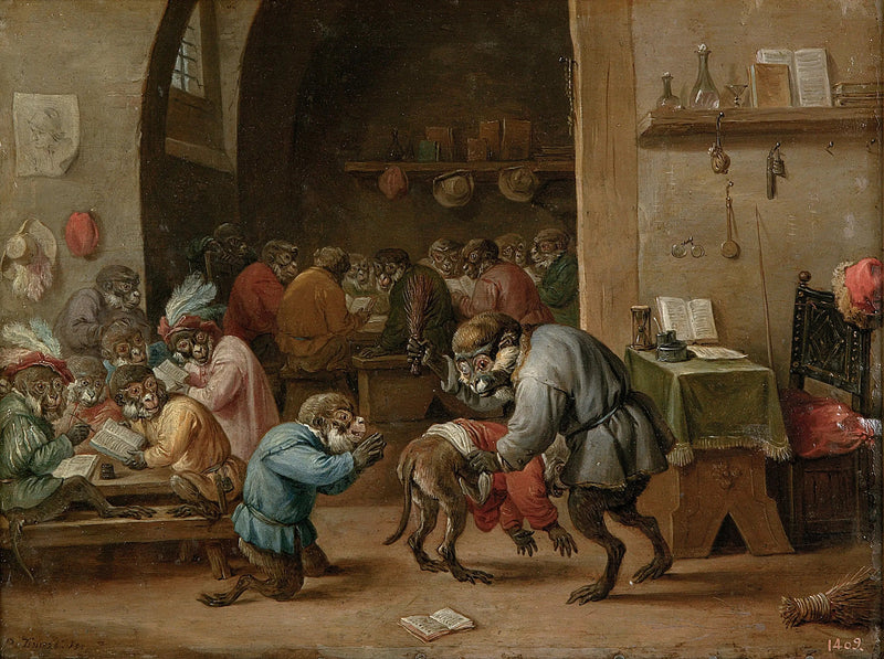 Apinan koulun - David Teniers nuorempi
