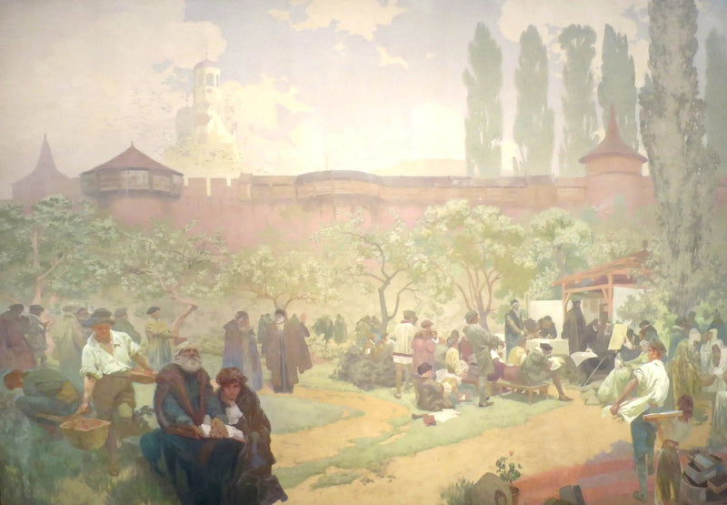 Veljeskoulu Ivančicessä - Alphonse Mucha
