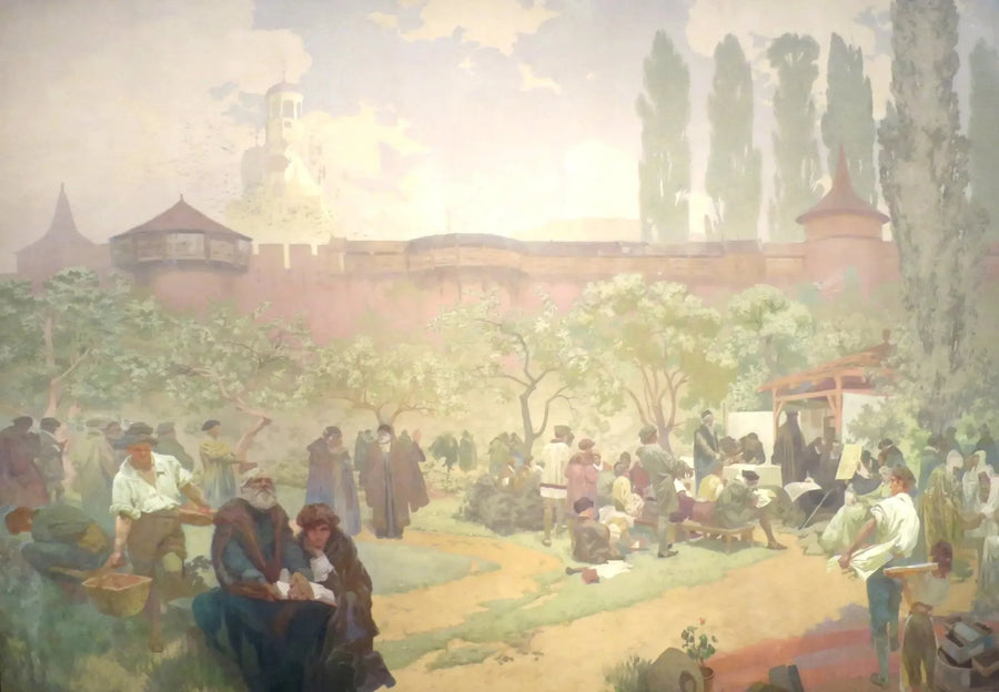 Veljeskoulu Ivančicessä - Alphonse Mucha