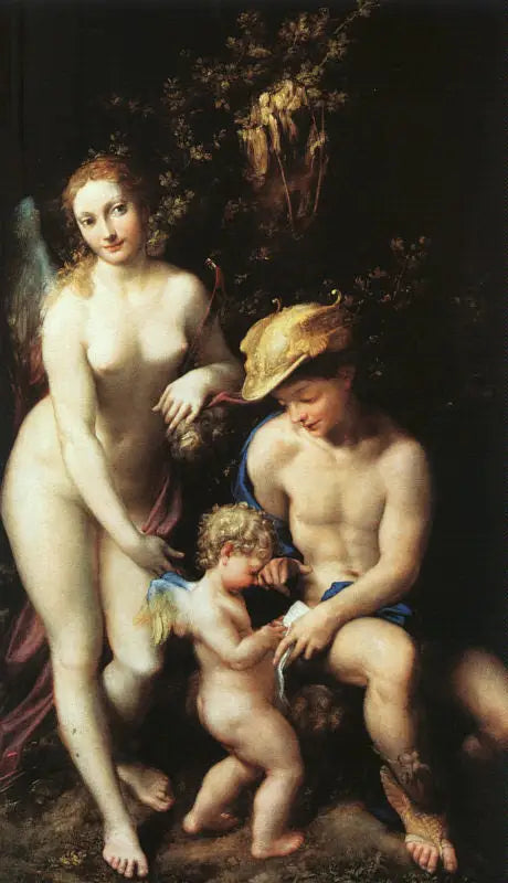 Cupidon koulutus - Antonio da Correggio